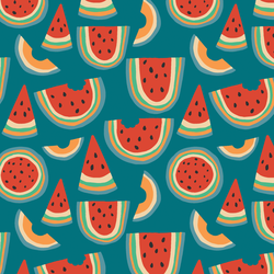 vintage fruits fabric