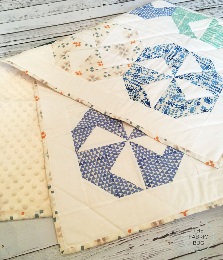 soft blues baby boy quilt