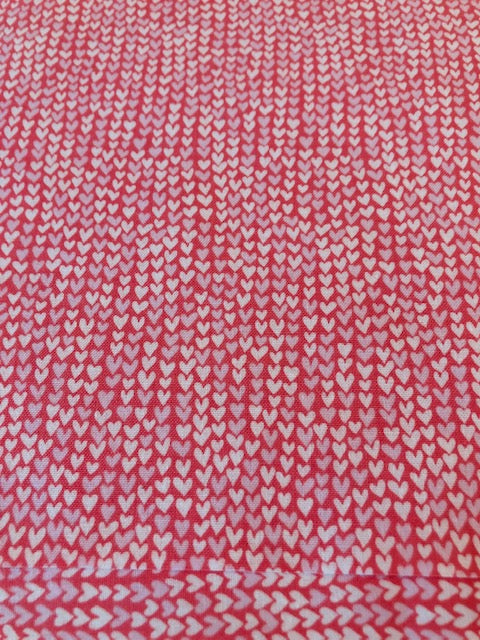 pink heart fabric