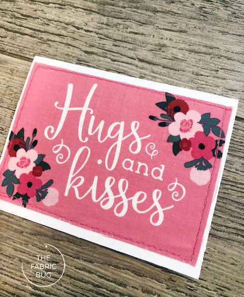 hugs and kisses note card