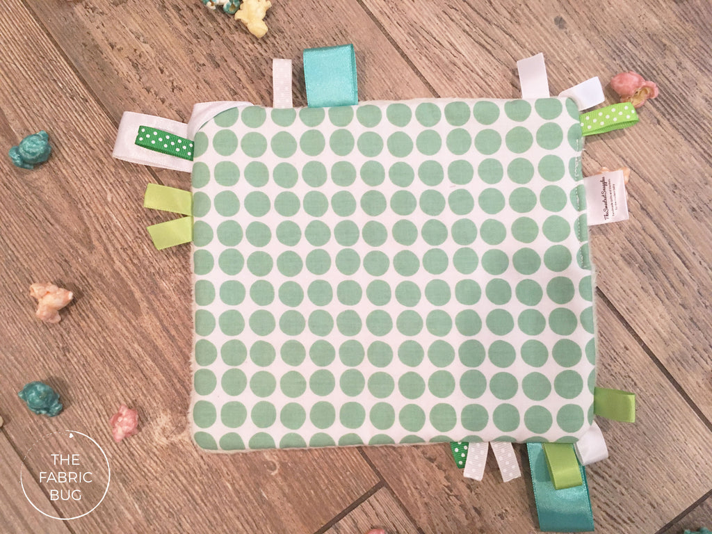 Mini Mint Taggie Lovey Blanket