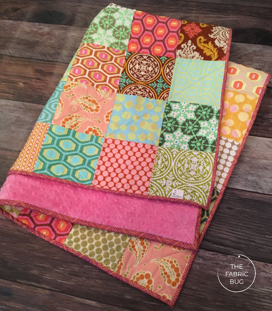 baby quilt with minky