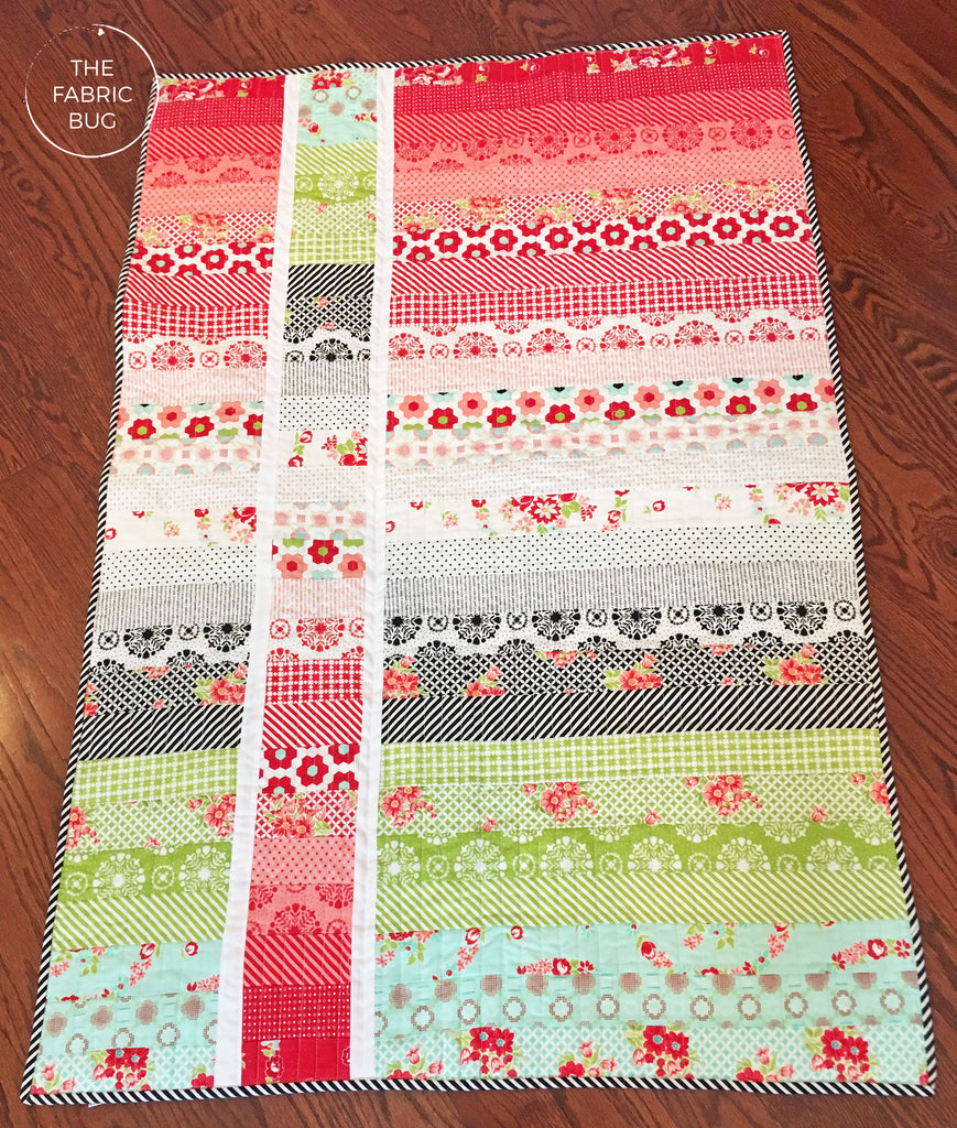 ombre baby quilt