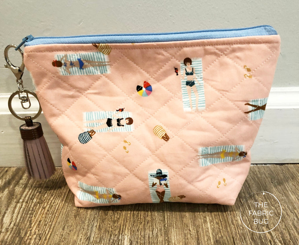 Zipper Pouch Bag with Large Tassel